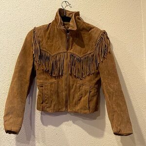 90s Wilsons Fringe‎ leather jacket